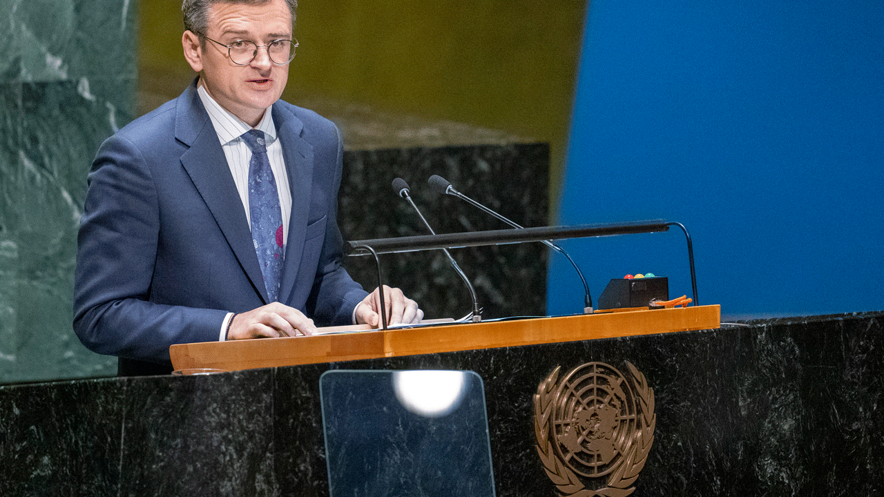 Ukraine’s top diplomat tells skeptics at the UN that his country ‘will win the war’